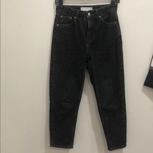 Topshop high waisted petite mom jean